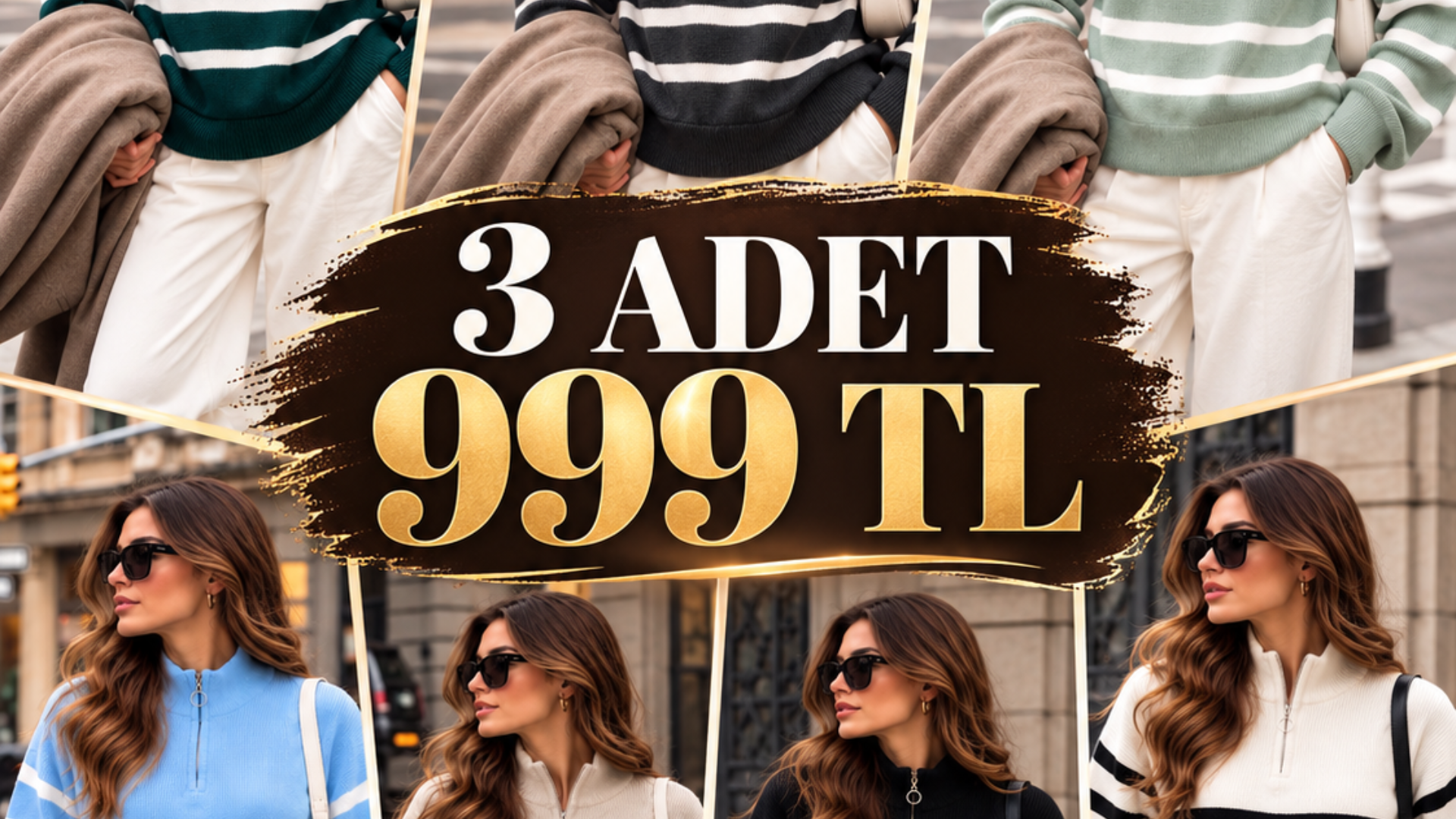 3 ADET ÇİZGİLİ TRİKO