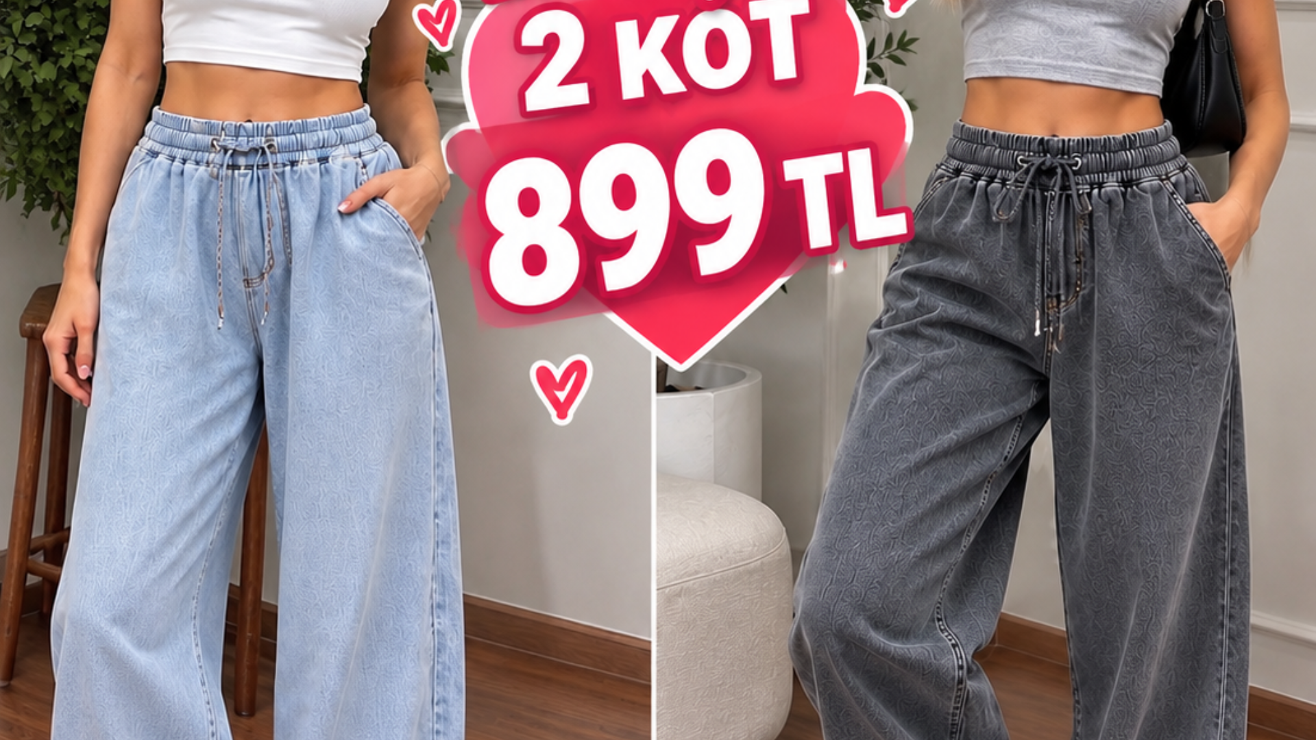 PAÇA LASTİKLİ 3 KOT 999₺