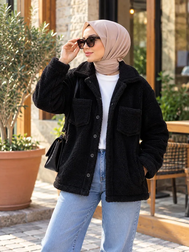 Siyah Oversize Peluş